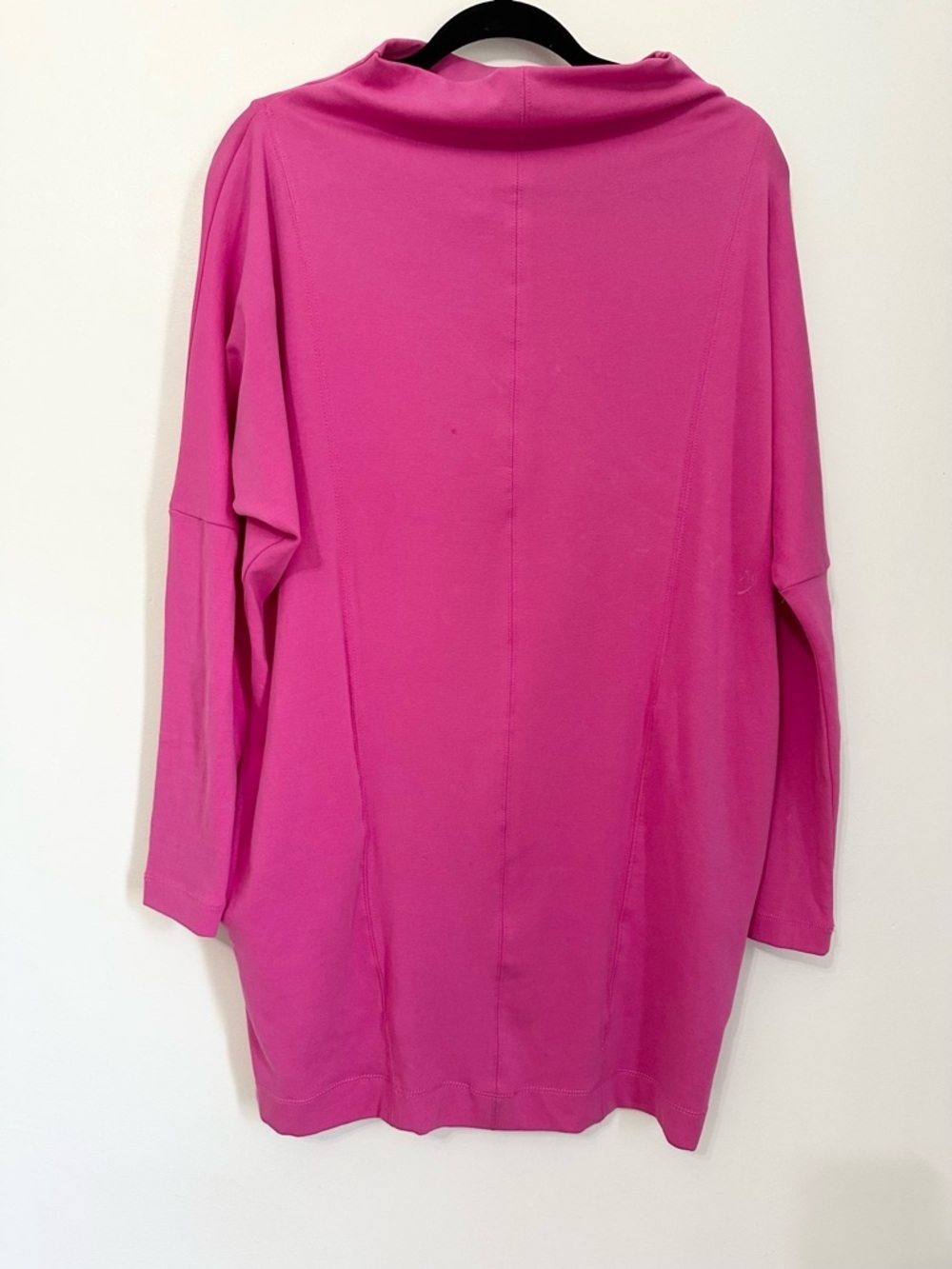 Daily Practice by Anthropologie magenta funnel-neck dolman sleeve tunic top